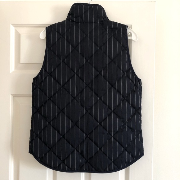 J.Crew Excursion Puffer Vest in Pinstripe - Picture 3 of 4